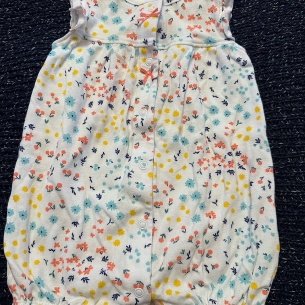Simple Joys by Carter’s Floral Bubble Romper 6–9M Baby Girl *